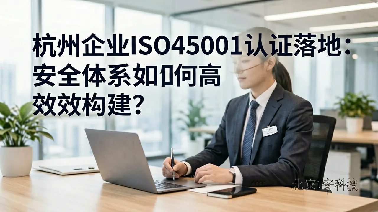 杭州企业ISO45001认证落地:安全体系如何高效构建