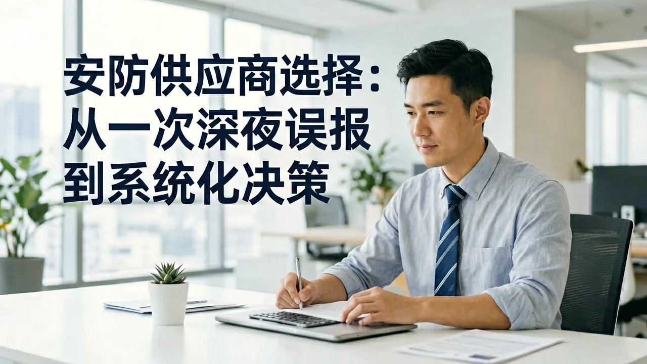 安防供应商选择:从一次深夜误报到系统化决策